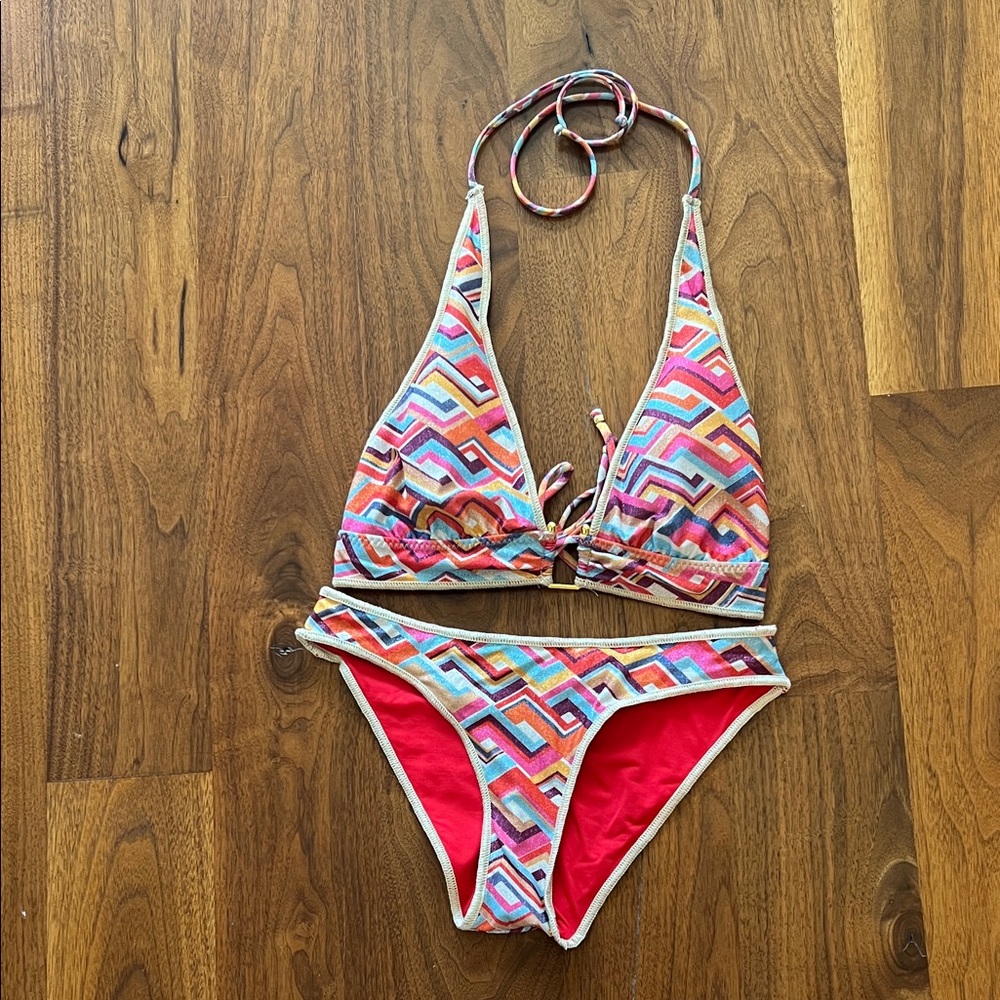 Becca Las Palmas Halter Bikini Top & Bottoms